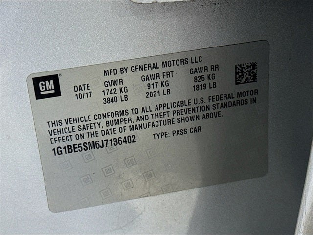 2018 Chevrolet Cruze LT