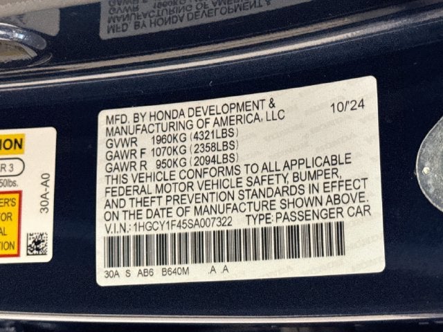 2025 Honda Accord SE