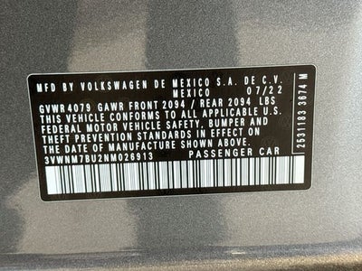 2022 Volkswagen Jetta 1.5T S