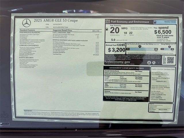 2025 Mercedes-Benz GLE GLE 53 AMG® 4MATIC®