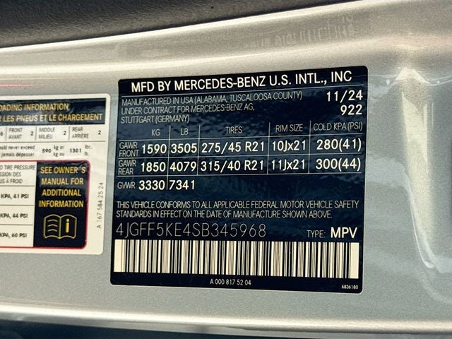 2025 Mercedes-Benz GLS GLS 450 4MATIC®
