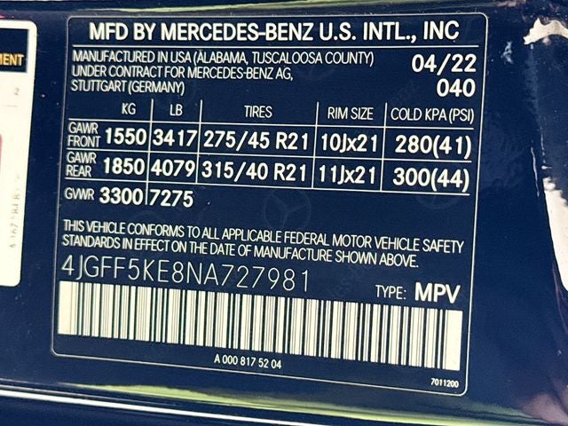 2022 Mercedes-Benz GLS GLS 450 4MATIC®