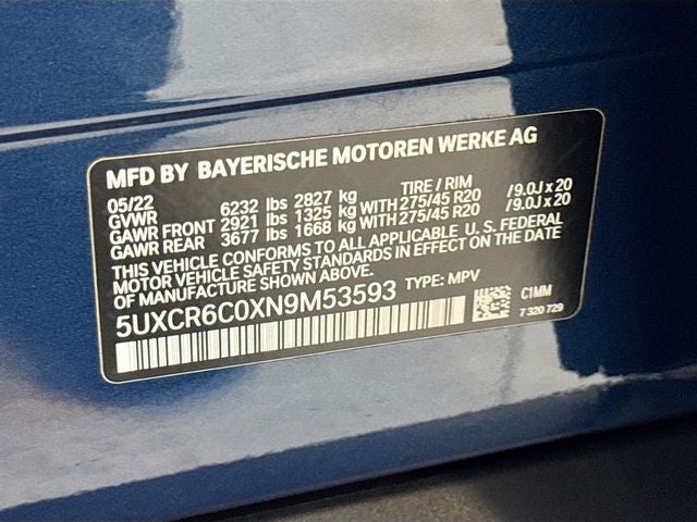 2022 BMW X5 xDrive40i