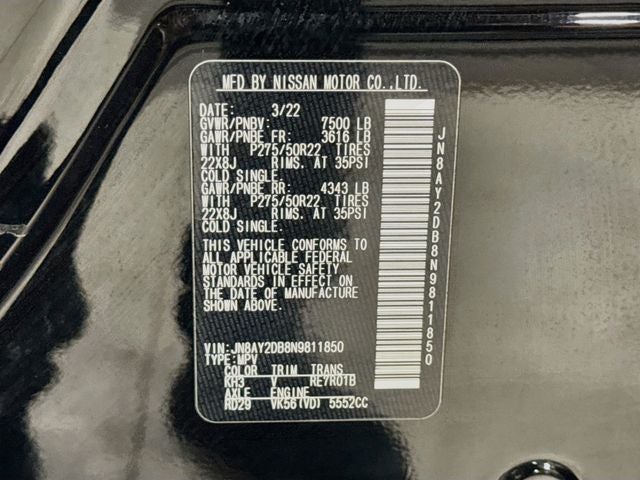 2022 Nissan Armada Platinum