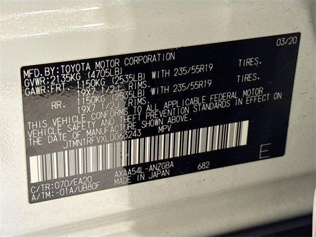 2020 Toyota RAV4 Limited