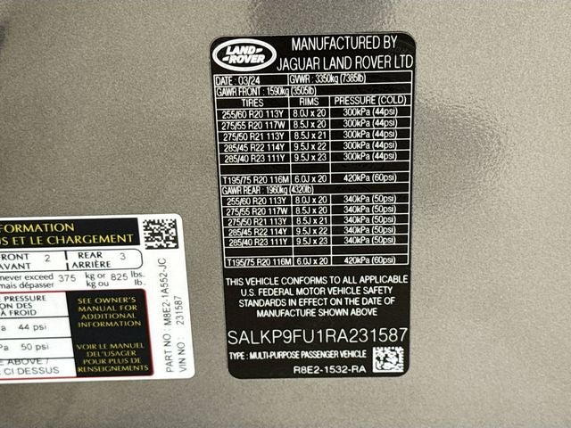 2024 Land Rover Range Rover SE