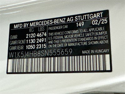 2025 Mercedes-Benz CLA CLA 250 4MATIC®