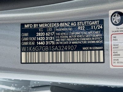 2025 Mercedes-Benz S-Class S 580 4MATIC®
