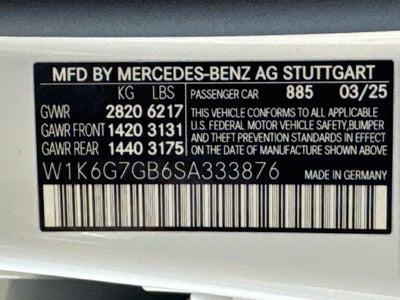 2025 Mercedes-Benz S-Class S 580 4MATIC®