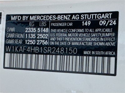 2025 Mercedes-Benz C-Class C 300 4MATIC®