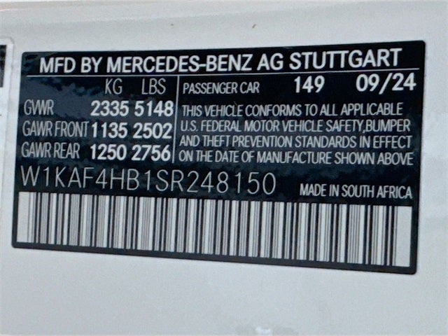 2025 Mercedes-Benz C-Class C 300 4MATIC®