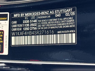 2025 Mercedes-Benz C-Class C 300 4MATIC®
