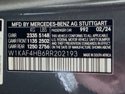 2024 Mercedes-Benz C-Class C 300 4MATIC®
