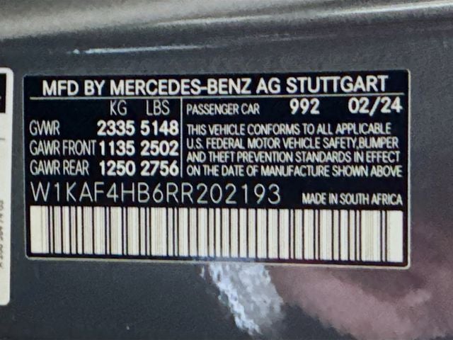 2024 Mercedes-Benz C-Class C 300 4MATIC®