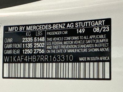 2024 Mercedes-Benz C-Class C 300 4MATIC®