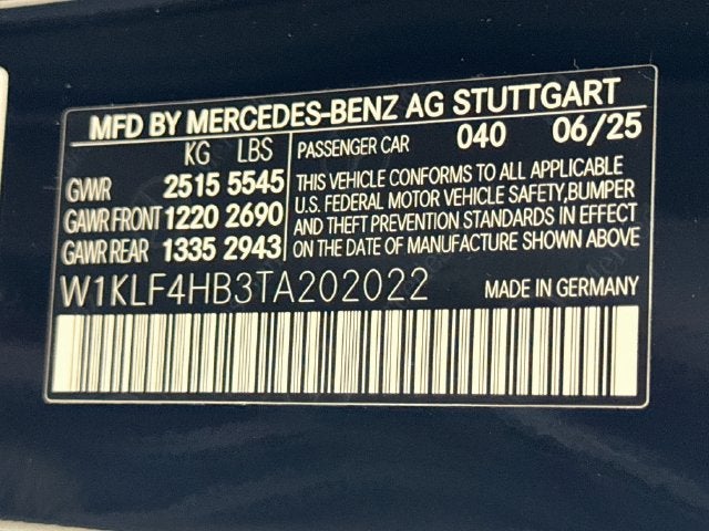 2026 Mercedes-Benz E-Class E 350 4MATIC®