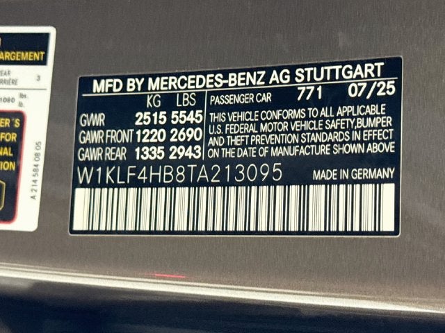 2026 Mercedes-Benz E-Class E 350 4MATIC®