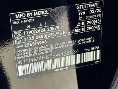 2025 Mercedes-Benz GLB GLB 250 4MATIC®