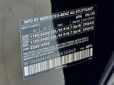 2025 Mercedes-Benz GLB GLB 250 4MATIC®