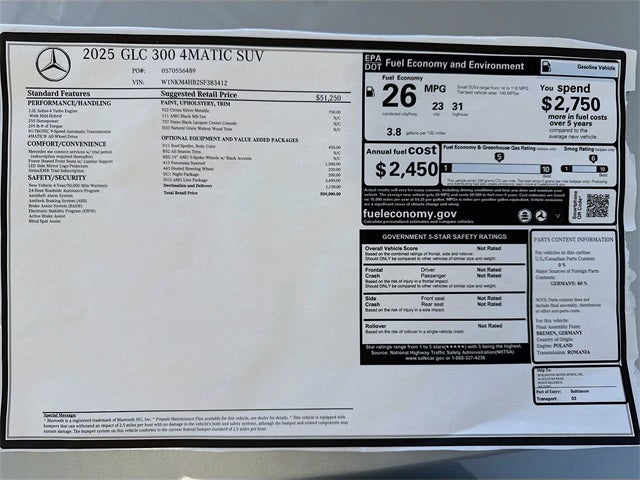 2025 Mercedes-Benz GLC GLC 300 4MATIC®