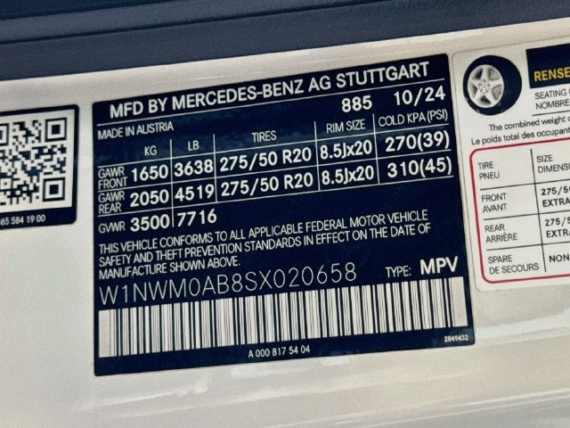 2025 Mercedes-Benz G-Class G 580 4MATIC®