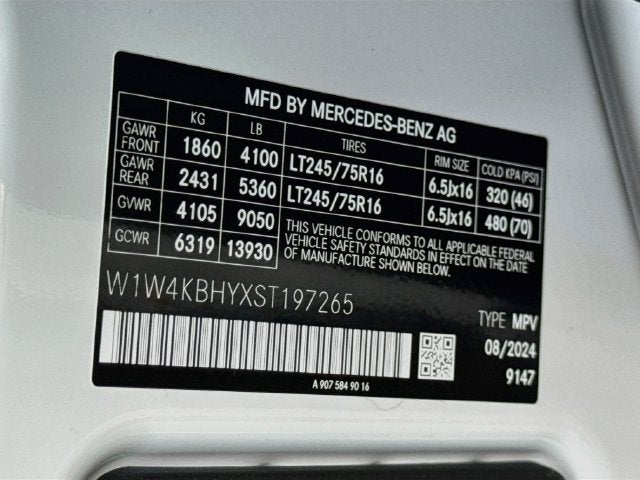 2025 Mercedes-Benz Sprinter 2500 Crew 144 WB