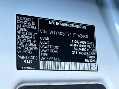 2024 Mercedes-Benz Sprinter 2500 Cargo 144 WB