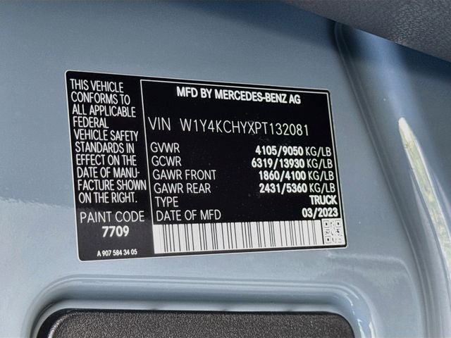 2023 Mercedes-Benz Sprinter 2500 Cargo 170 WB High Roof