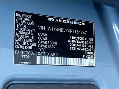 2024 Mercedes-Benz Sprinter 2500 Cargo 144 WB 4MATIC®