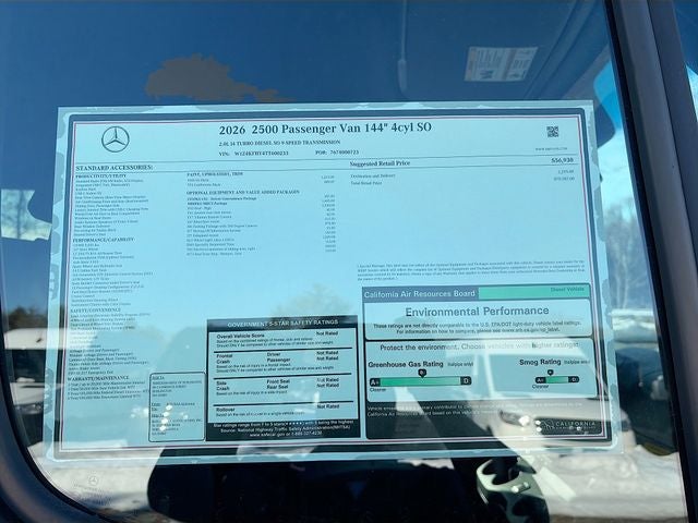 2026 Mercedes-Benz Sprinter 2500 Passenger 144 WB