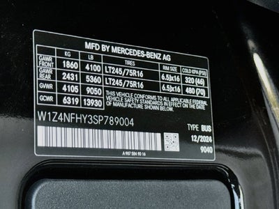 2025 Mercedes-Benz Sprinter 2500 Passenger 144 WB