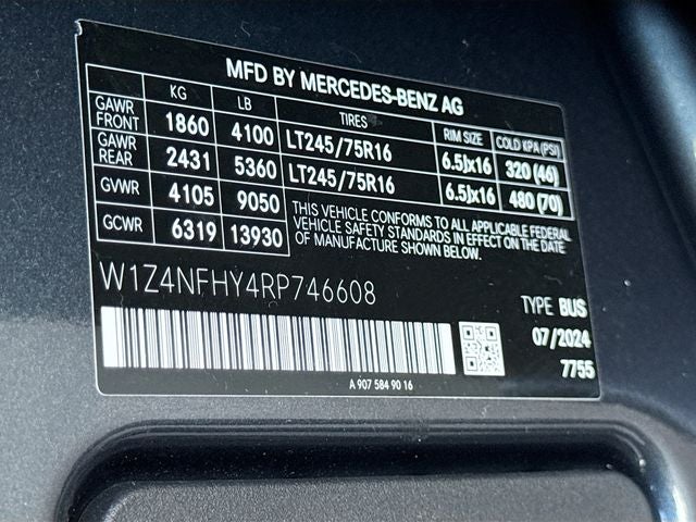 2024 Mercedes-Benz Sprinter 2500 Passenger 144 WB