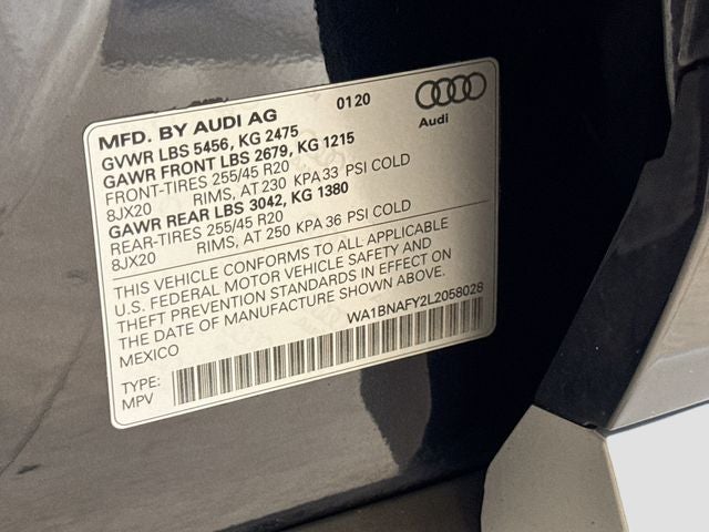 2020 Audi Q5 45 Premium Plus quattro