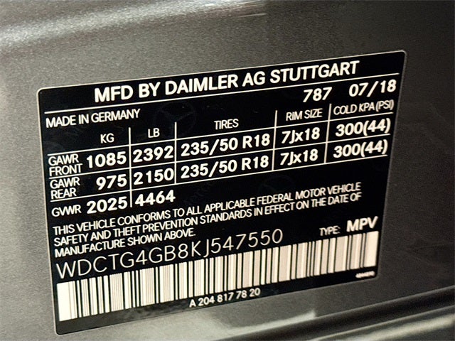 2019 Mercedes-Benz GLA GLA 250 4MATIC®