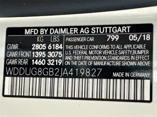 2018 Mercedes-Benz S-Class S 560 4MATIC®