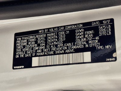 2018 Volvo XC60 T6 Momentum