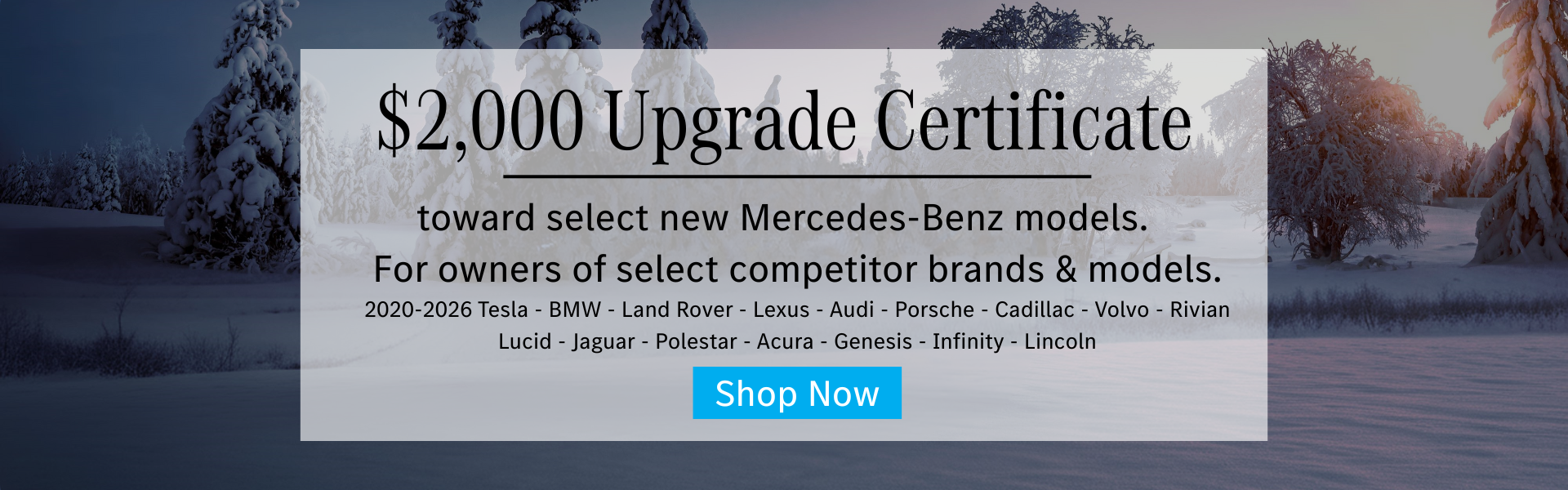 $2,000 Upgrade Certificate