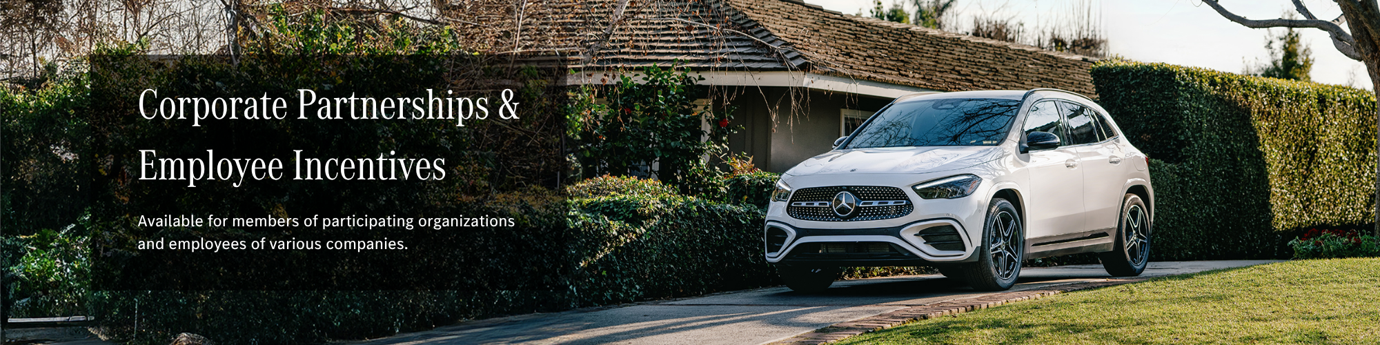 Mercedes-Benz Corporate Partnerships & Employee Incentives